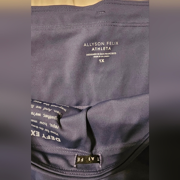 Athleta Allyson Felix Fearless Legend 7/8 Tight Size 1X New With Tags - Picture 13 of 16